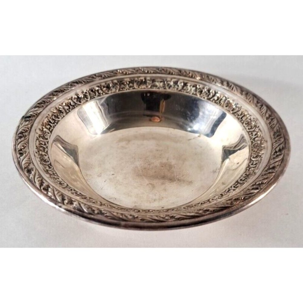 Vintage Wallace Silver Plated Waste Bowl For Tea Service 4231 Art Nouveau